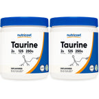 Nutricost Taurine Powder 250 Grams - 125 Servings, 2000mg Per Serving