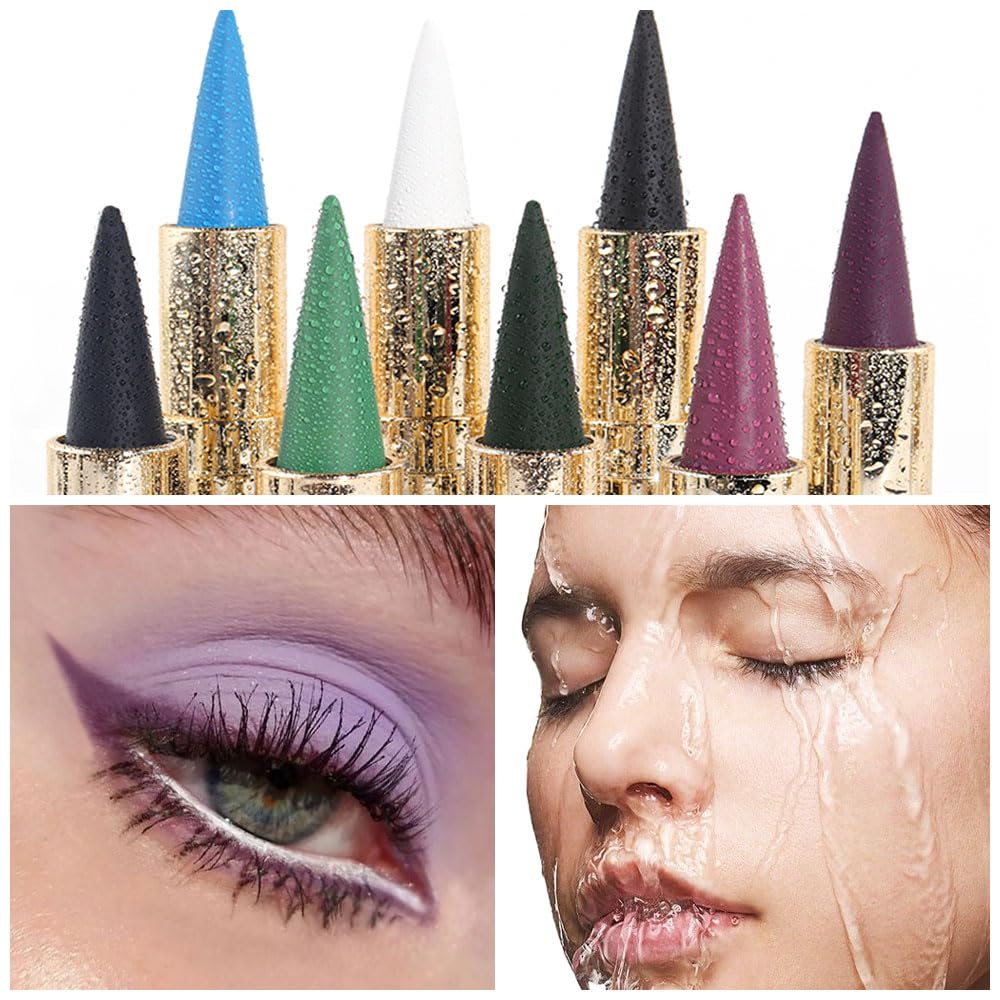 Kaely 2Pcs Gel Eyeliner Pencil in vibrant shades for bold, waterproof looks. Premium imported for long-lasting wear.