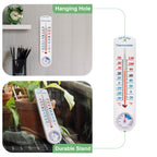 Outdoor Indoor Hygrometer Thermometer, Humidity Monitor, Temperature Humidity Gauge Meter with Celsius/Fahrenheit (℃/℉) for Patio, Field, Cellar, Garden, Humidors, Greenhouse, Closet by AikTryee
