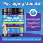 Anal Gland Chews for Dogs, No Scoot for Dogs, Pumpkin Fiber, 200 Soft Chews