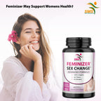 Feminizer Sex Change Capsules Pueraria Mirifica Potent Estrogen Hormone Complex for Trans Women - Breasts Booty Hair Skin Nails - Transgender Ladyboy Queer LGBT - No Fillers
