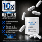 NAUTILUS Muscle Code Essential Amino Acid Capsules – Muscle Synthesis & Repair & Strength – Unflavored – 60 Servings – Clinically Studied – 0g Sugar, Keto, Vegan, Gluten Free, Dairy Free