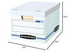 Bankers Box 6-Pack Basic Duty File Storage Boxes with Lids, Letter/Legal, STOR/FILE, (57036-04)