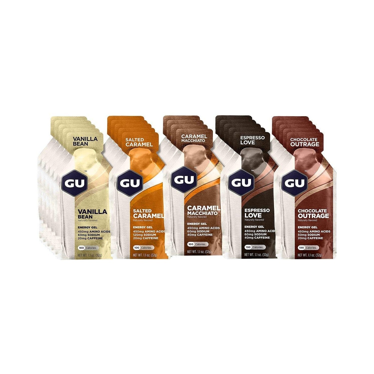 Buy now GU Energy Original Sports Nutrition Energy Gel, Vegan, Gluten-Free, Kosher, and Dairy-Free On-the-Go Energy for Any Workout, 8-Count, Tri-Berry Assorted Indulgent Flavors 1.65 Pound (Pack of 1) at indiglob india