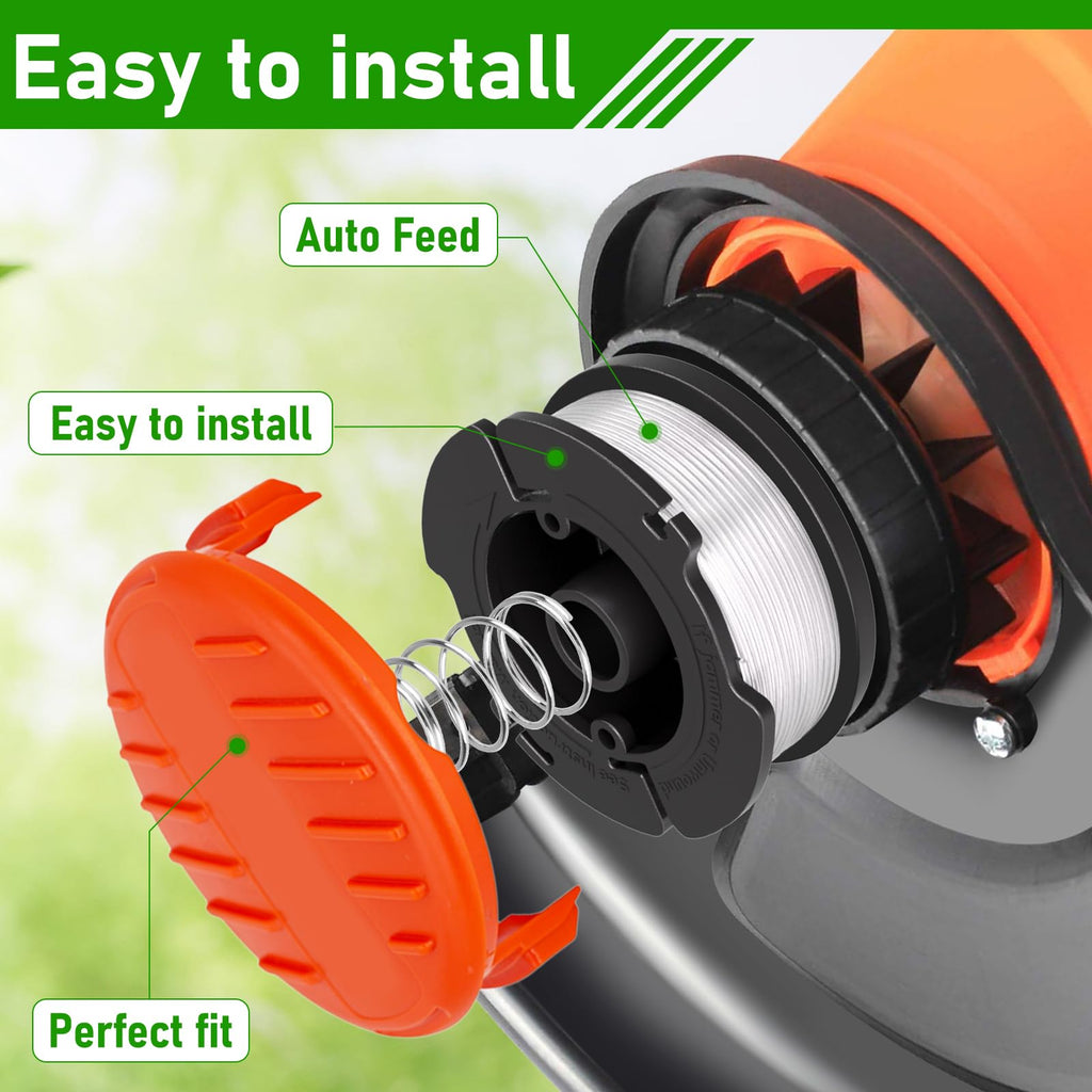 AF-100 Line String Trimmer Weed Eater Spool for Black & Decker 0.065" 30ft
