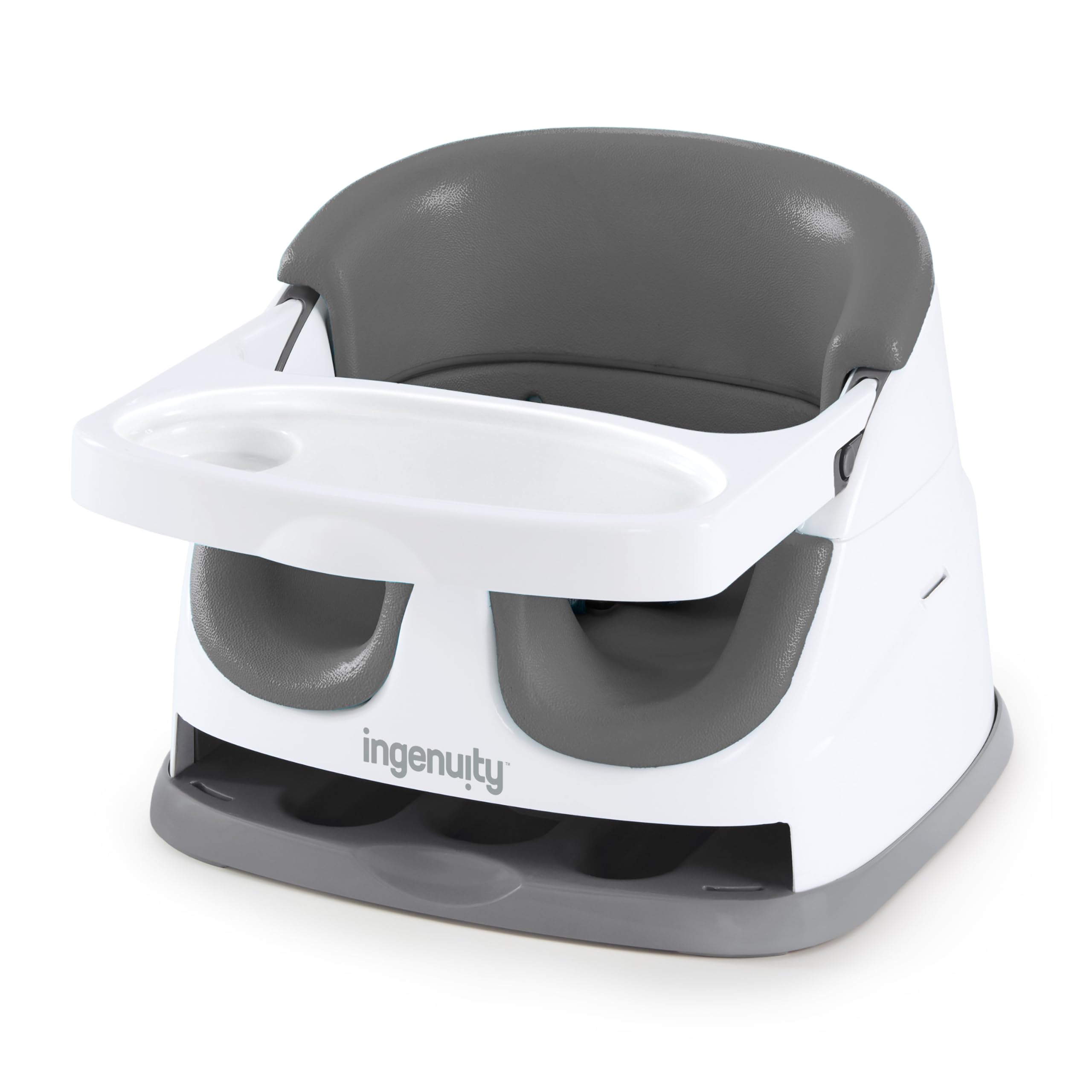 Buy now Ingenuity Baby Base 2-in-1 Booster Feeding and Floor Seat with Self-Storing Tray - Peacock Blue at indiglob india