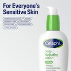 Cetaphil Daily Hydrating Face Lotion, Hyaluronic Acid, 3oz | 24-Hour Hydration, Fragrance-Free, Non-Comedogenic, Hyaluronic Acid, Daily Face Moisturizer For Combination Skin