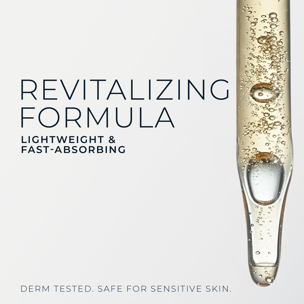 RoC Vitamin C Serum for Face Multi Correxion Revive + Glow, 10% Active, 1oz | Daily anti-aging wrinkle skin tone skin care treatment, brightening face serum that visibly tightens, non-comedogenic