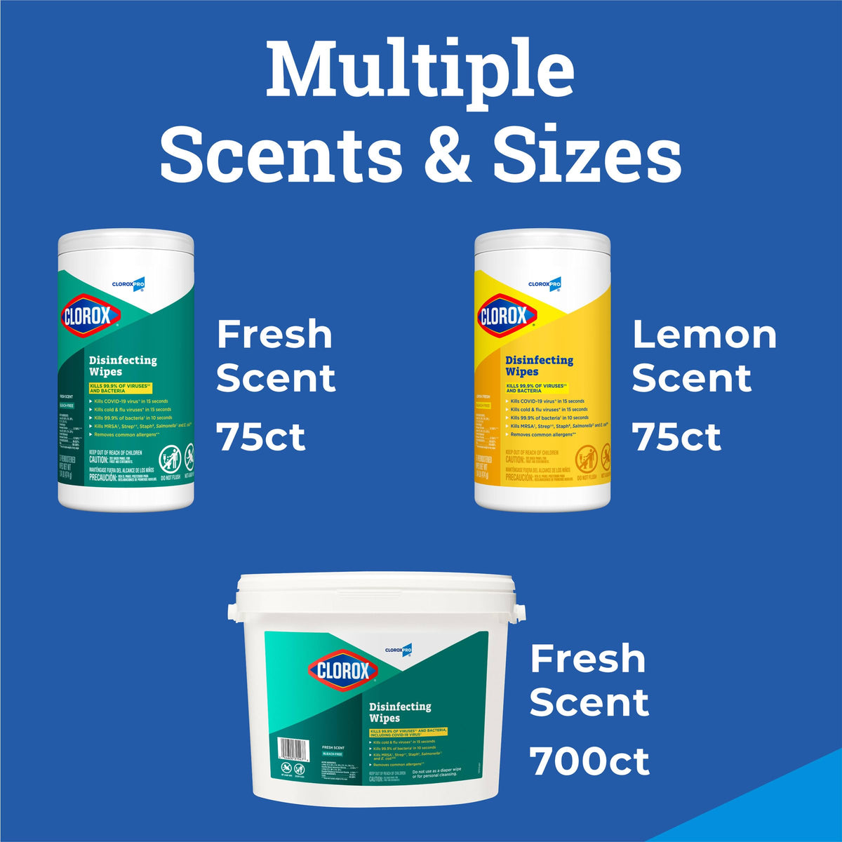 CloroxPro Disinfecting Wipes, Fresh Scent, 700 Count