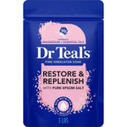 Dr Teal's Epsom Salt Magnesium Soak, Restore & Replenish with Pink Himalayan Salt, 3 lbs