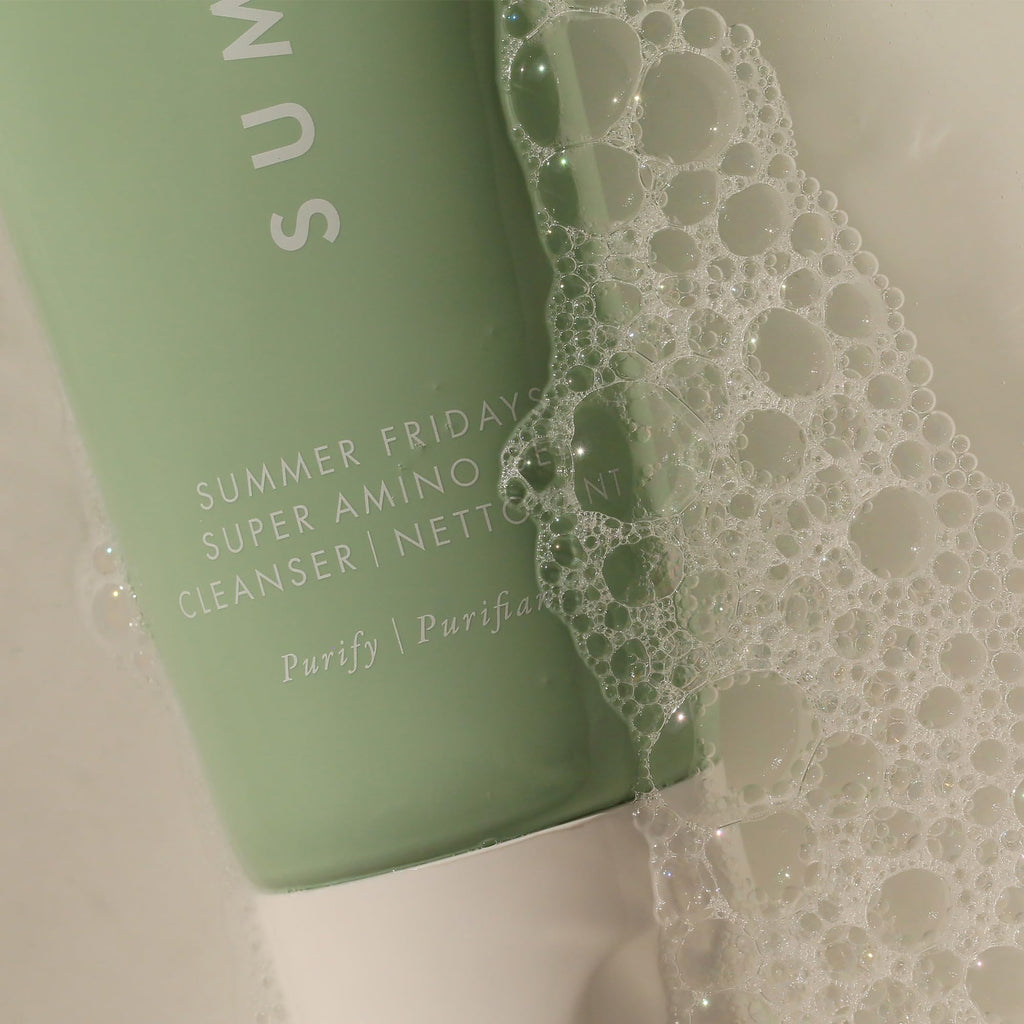 Buy now Summer Fridays Super Amino Gel Cleanser - Gentle Face Cleanser + Makeup Remover - Helps to Calm Irritation, Balance pH, Nourish Skin + Restore Moisture (5 Fl Oz) at indiglob india