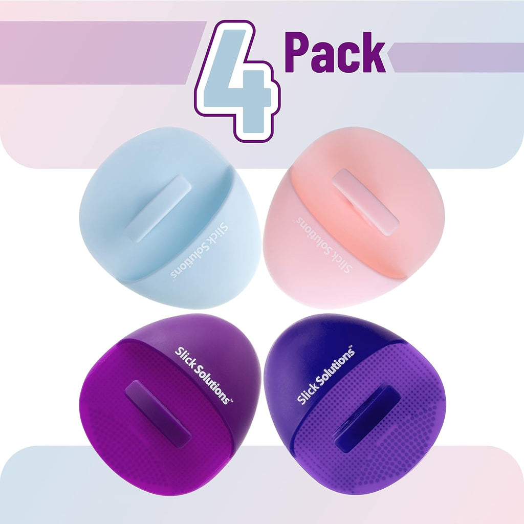 Buy now Slick- Silicone Facial Cleansing Brush, 4 Pack, Silicone Face Scrubber Exfoliator at indiglob india