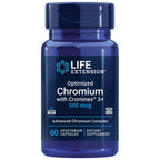 Life Extension Optimized Chromium with Crominex 3+, 500 mcg, 60 Capsules