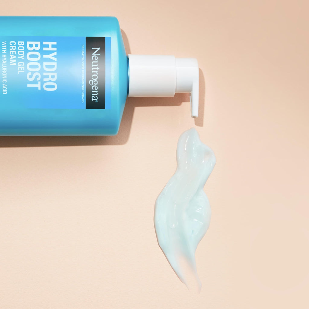 Neutrogena Hydro Boost Body Gel Cream, 16 oz | Hyaluronic Acid, Hydrating Body Lotion, Normal to Dry Skin, Lightweight