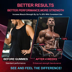 Health4All Creatine Monohydrate Gummies 5g for Men & Women, Creatine Gummy for Strength Energy & Muscle Growth Support Pre-Workout Supplement - Raspberry & Blueberry 120 Gummy