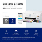 Epson EcoTank ET-2803 Wireless Color All-in-One Supertank Printer