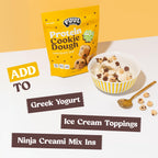 FUUL Chocolate Chip Cookie Dough Protein Bites - 2 Bags (1lb, 80g Protein)