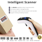 Buy now ScanAvenger Wireless Portable 1D&2D with Stand Bluetooth Barcode Scanner: 3-in-1 Handheld Scanner, Rechargeable Battery for Inventory - USB Bar Code/QR Reader (1D&2D with Next Gen Stand) at indiglob india