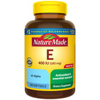 Nature Made Vitamin E 180 mg (400 IU) dl-Alpha, 300 Softgels | Dietary Supplement for Antioxidant and Skin Support, Vitamin E Supports a Healthy Immune System, 300 Day Supply