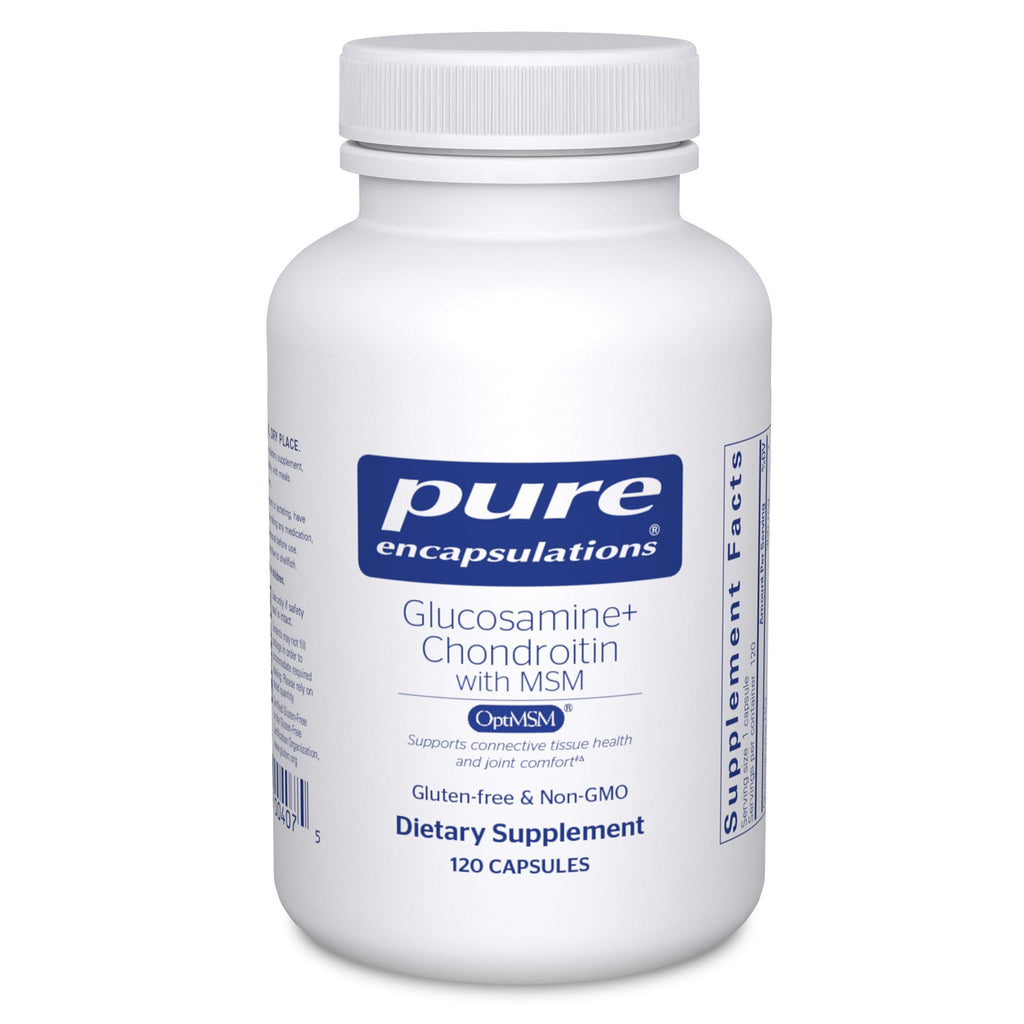 Pure Encapsulations Glucosamine Chondroitin with MSM, 60 Capsules | Supports Joint Health and Normal Cartilage Formation*, Maintains Enzyme Activity, Gluten-Free and Non-GMO