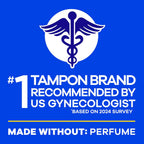 Buy now Tampax Pearl Tampons for Women, with LeakGuard Braid, Super Absorbency, Unscented, 50 Count at indiglob india