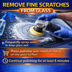 7oz (200g) 99% Cerium Oxide Glass Polishing Powder (3-5 Um) – Removes: Oil Films, Water Spots, Swirl Marks, Wiper Streaks, Removes Fine Scratches & Deep-Cleans Glass Surfaces.
