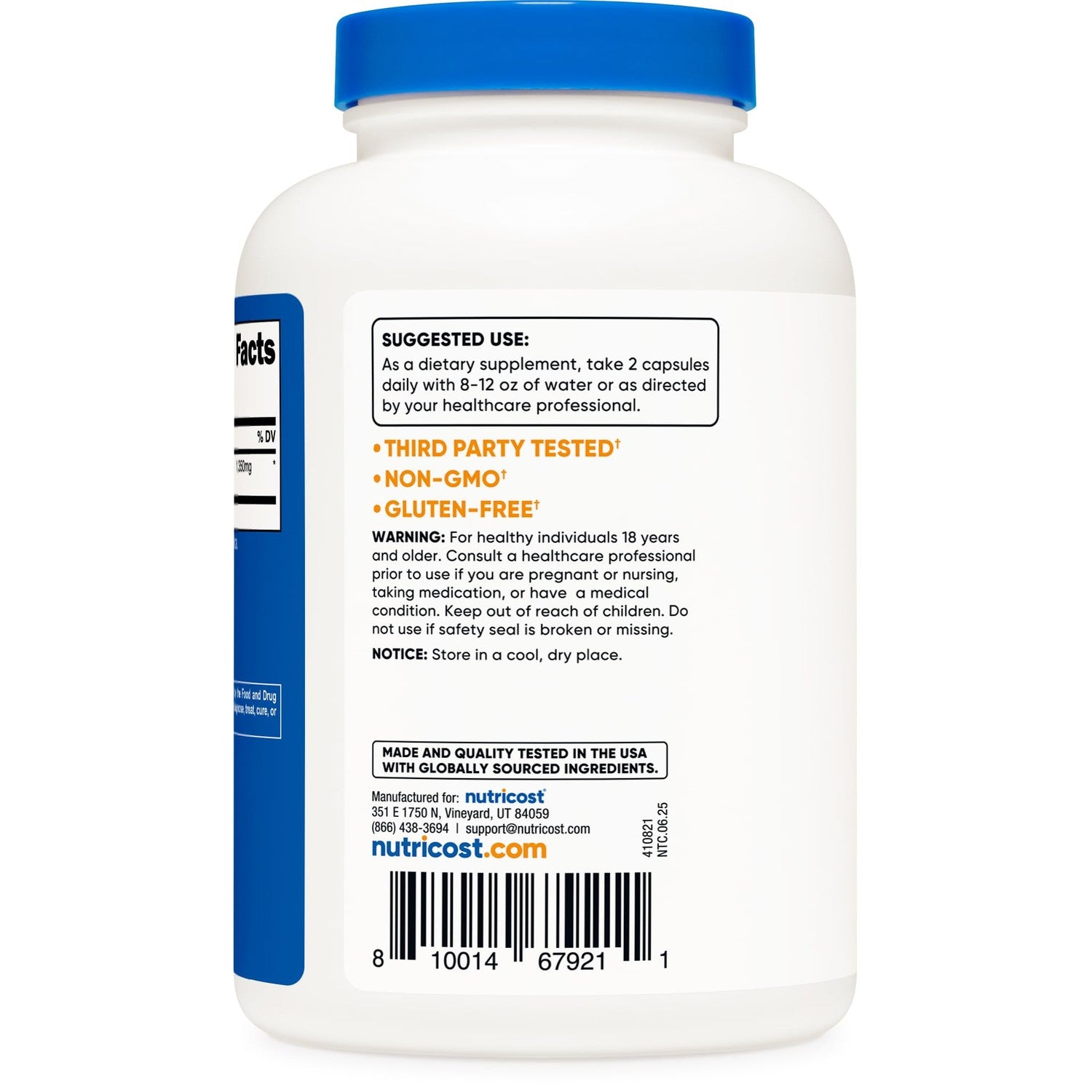 Nutricost Fenugreek Seed 1350mg, 240 Capsules, Gluten Free, GMO-Free | 675mg Per Capsule
