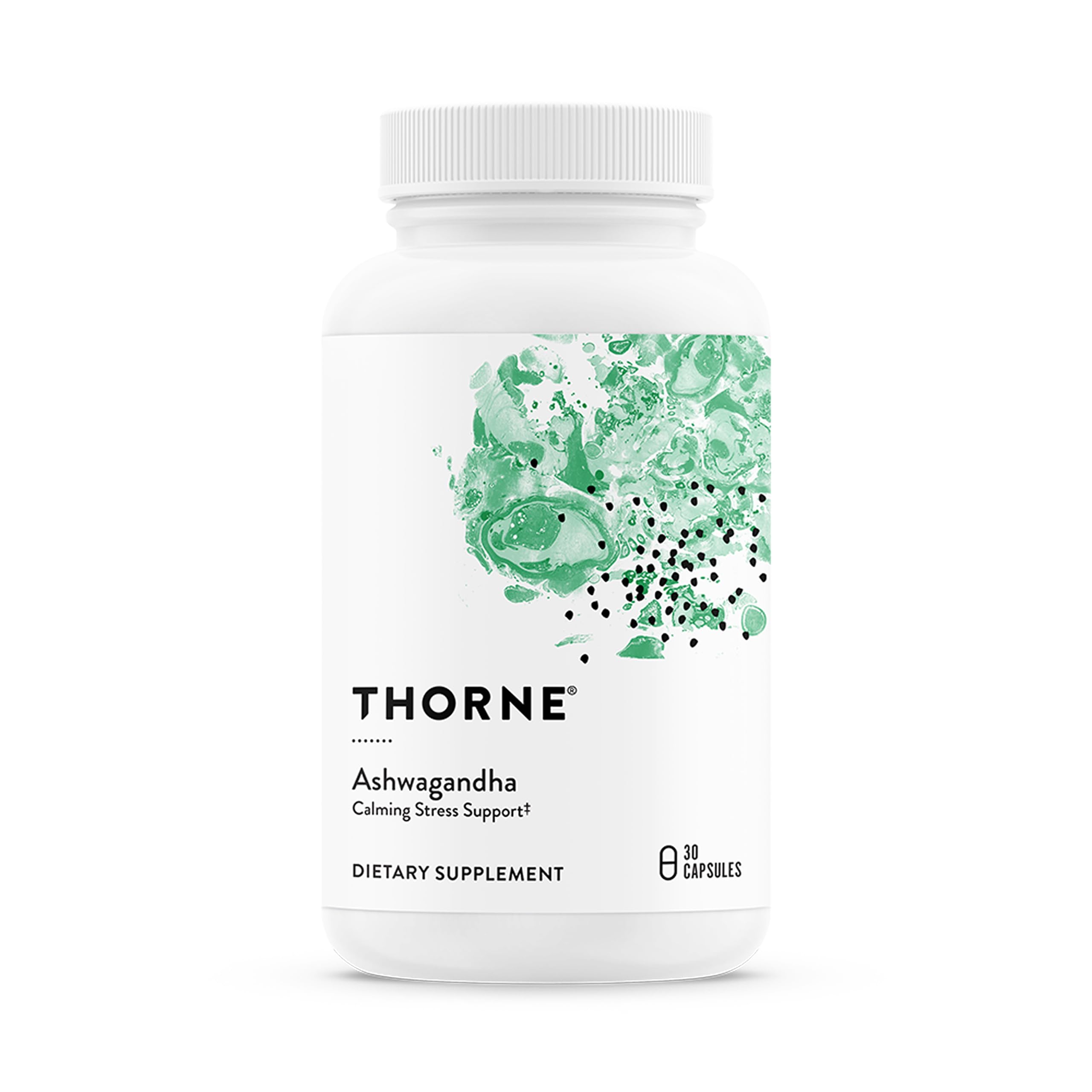THORNE Ashwagandha, Highly Concentrated Shoden Extract, 30 Capsules | Supports Calm, Healthy Stress Management Efforts, Daytime Energy, Mental Clarity & Restful Sleep*, NSF Contents Certified