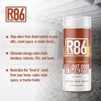 R86 Industrial All-Out Odor Eliminator, Removes Dead Animal Odor, Skunk Odor, Urine, Poop, Musty Basement & More – Natural Formula, Use Wet or Dry