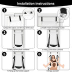 Sex Toys Sex Swing BDSM Bondage Slave Leather Soft Plush Sex Slings with Adjustable Straps, Hanging Door Handcuffs Leg Restraints Spreader Adult Toys for Couple