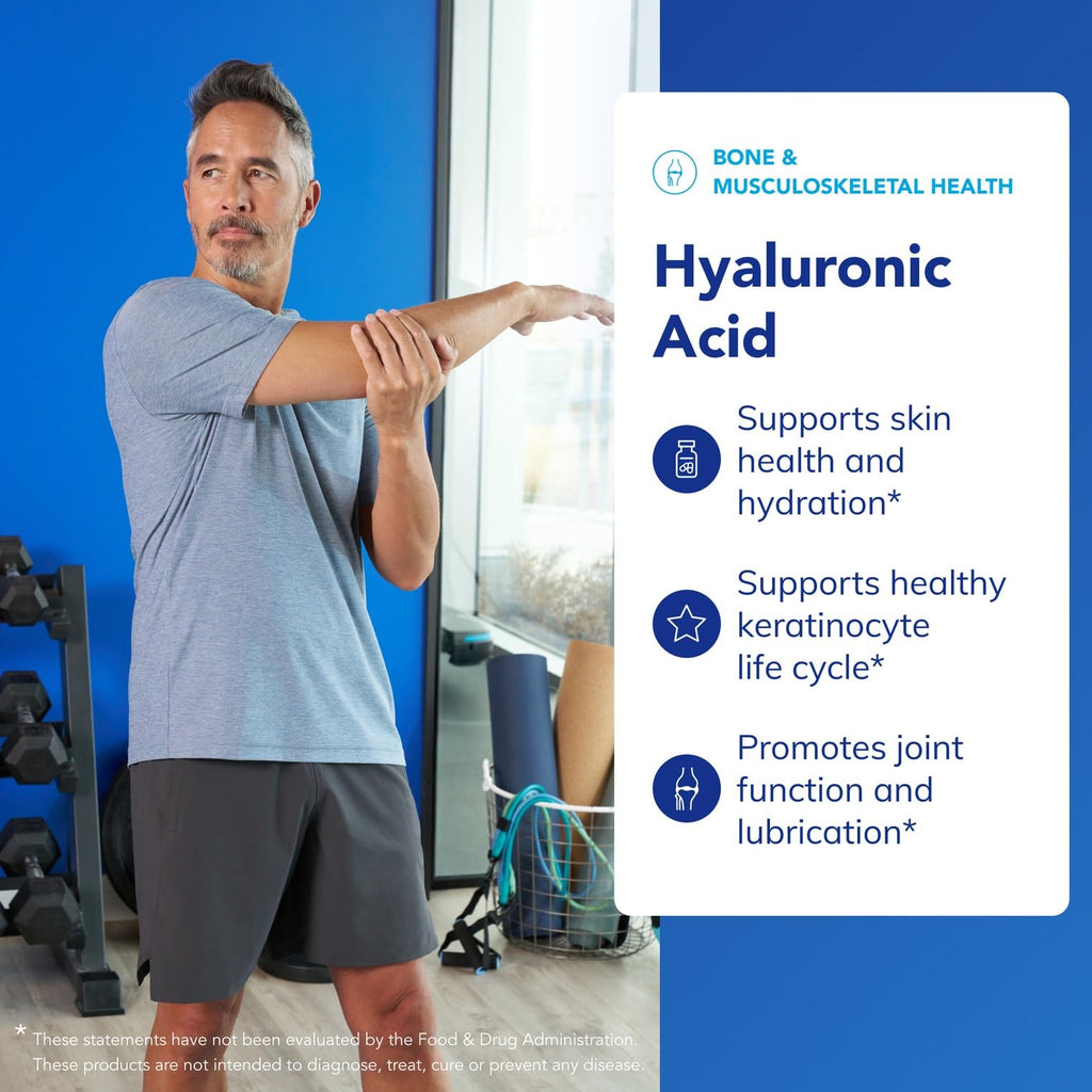 Pure Encapsulations Hyaluronic Acid, 180 Capsules | For Skin Hydration, Joint Lubrication and Joint Health*, Effective Absorption, Gluten-Free, Vegan and Non-GMO
