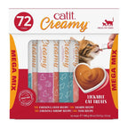 Catit Creamy Lickable Cat Treat, 72 Pack, 0.5 oz Each