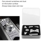 Buy now Central Control Panel Button, 7pcs Central Control Gear Shift Panel Button Cover Sticker Button Frame Cover Decal Trim Replacement for XF 2012?2015 Silver at indiglob india
