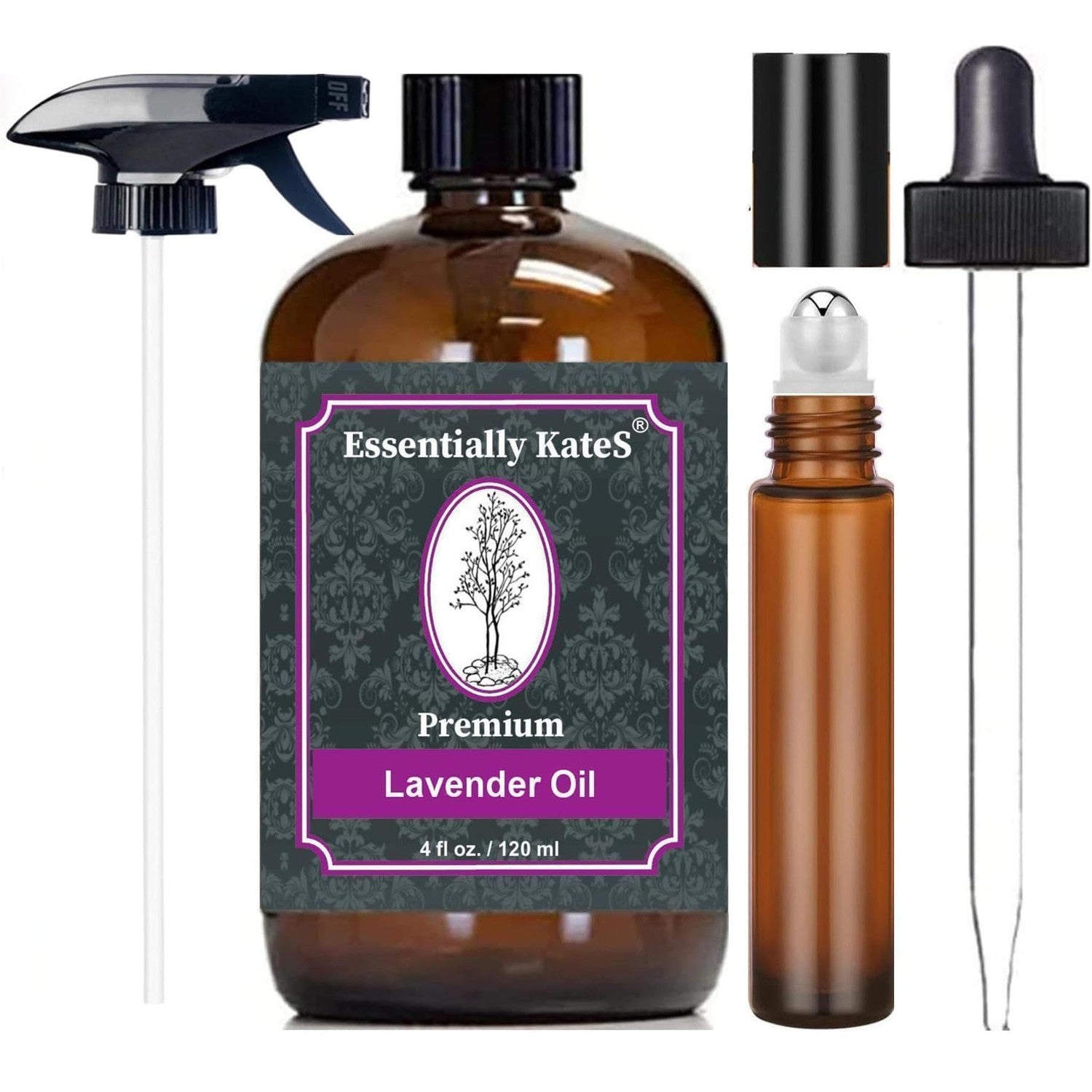 Buy now Peppermint Essential Oil 4 oz. with Huge Glass Bottle, Glass Dropper, and Sprayer. Detailed User's Guide E-Book. Skin Care, Garden Care, and Hair Care. at indiglob india