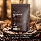 Mushroom Coffee, Instant Mushroom Coffee with Cordyceps, Reishi, King Trumpet, Shiitake, Turkey Tail, Lions Mane for Energy, Focus, Positive Mood & Immune Support (30 Servings)