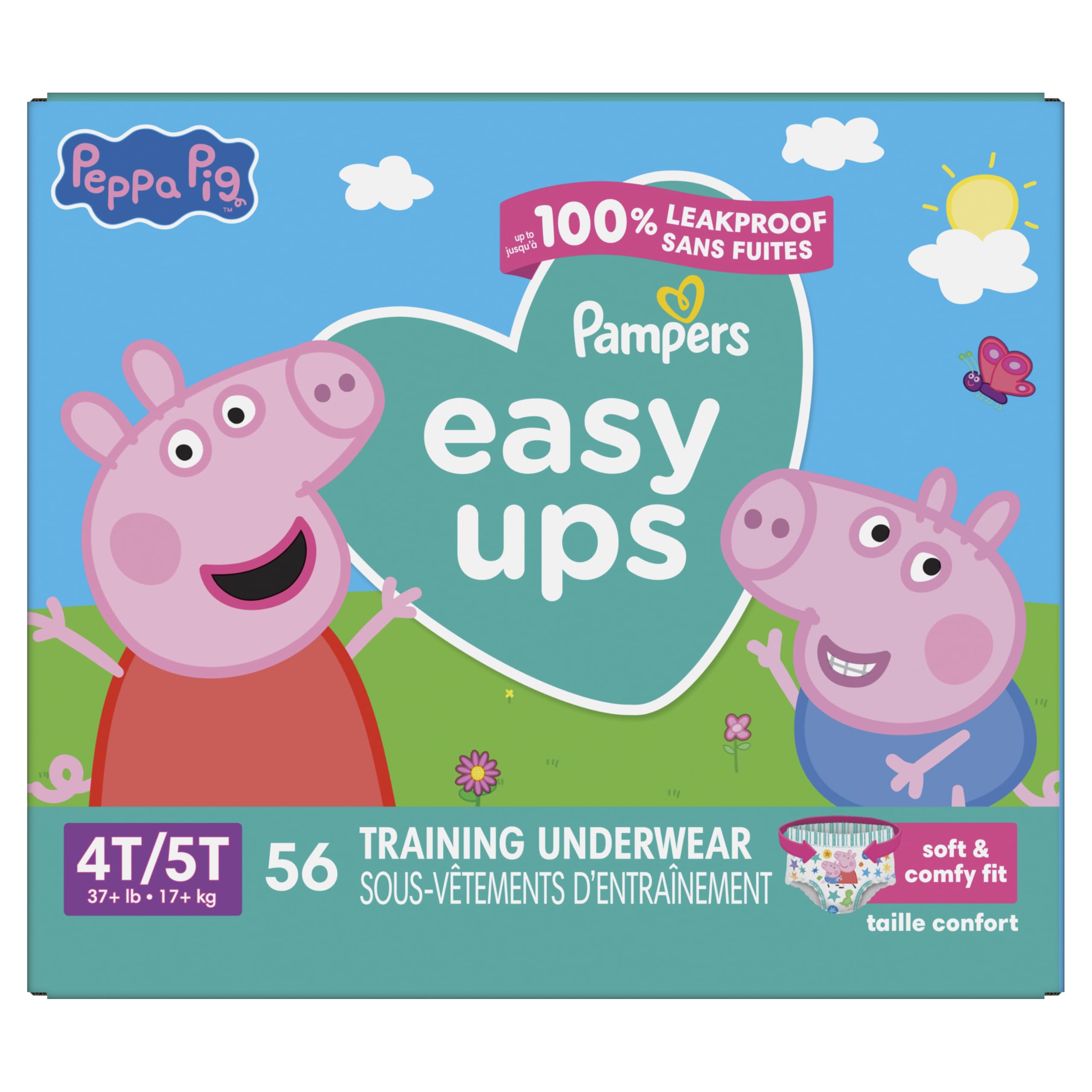 Buy now Pampers Training Pants - Easy Ups Girls & Boys - Size 3T-4T, 22 Count, Peppa Pig Underwear (Packaging May Vary) at indiglob india