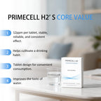 PrimeCell H2 Molecular Hydrogen Water Tablets with Magnesium – Antioxidant & Cellular Health Support, 30 Tablets