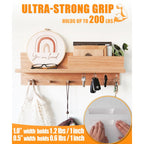 Double Sided Tape Heavy Duty 240", Extra Strong Waterproof Removable Nano Mounting Tape for Posters, Rugs, Picture Hanging, Wall Decor, Office & Outdoor Use Binding Tape