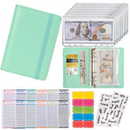 Buy now NICOOTHBudget Binder Cash Envelopes A6 Money Saving Binder with Zipper envelopes (Purple) at indiglob india