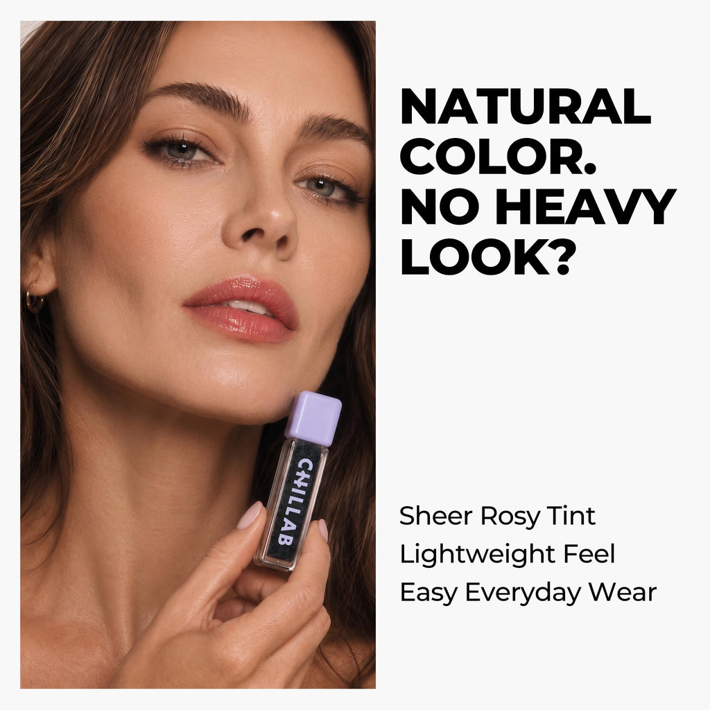Chillab Magic Black Plumping Lip Oil 0.17oz, Hydrating Color-Adapting Tint