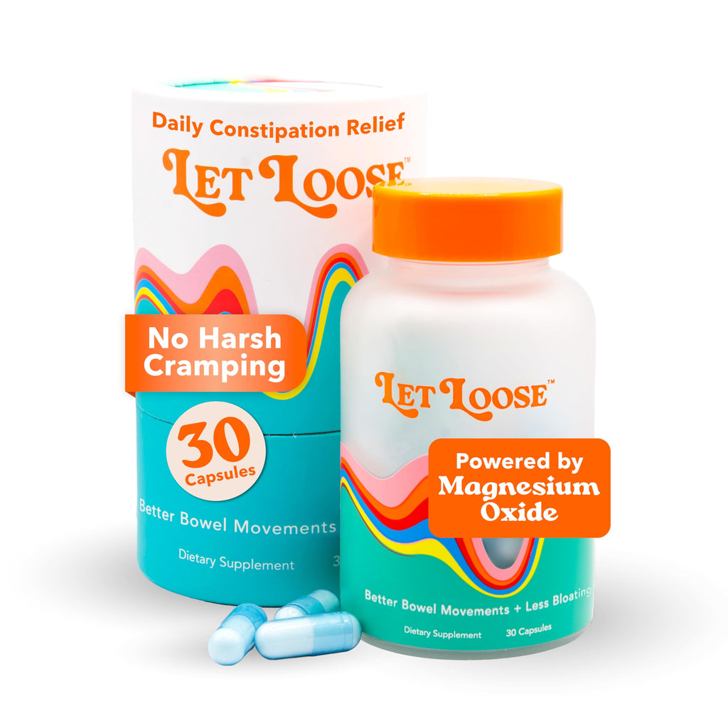 Let Loose Daily Constipation Relief Pills, Debloating for Women (30 Count)