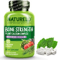 NATURELO 600mg Calcium Supplement for Bone Strength, VIT D3, 120 Capsules | Magnesium, Zinc, Vit K2, for Women & Older Adults, Plant-Based, Well Tolerated, NSF Contents Certified, MFD in GMP Facility