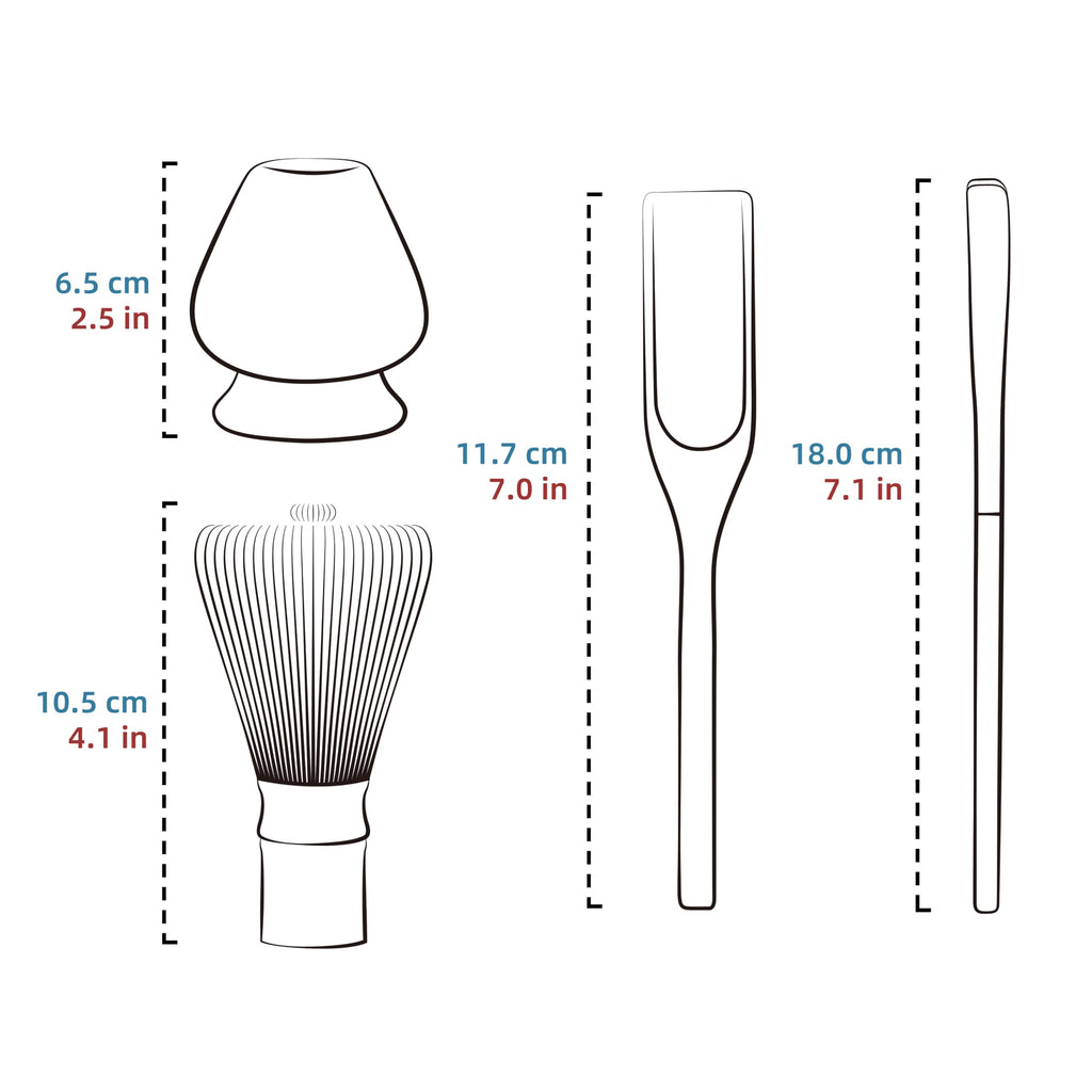 Buy now TEANAGOO MA-01 Japanese Matcha Ceremony Accessory, Matcha Whisk (Chasen), Traditional Scoop (Chashaku), Tea Spoon, Whisk Holder, The Perfect Set to Prepare a Traditional Cup of Matcha.… at indiglob india