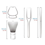 Buy now TEANAGOO MA-01 Japanese Matcha Ceremony Accessory, Matcha Whisk (Chasen), Traditional Scoop (Chashaku), Tea Spoon, Whisk Holder, The Perfect Set to Prepare a Traditional Cup of Matcha.… at indiglob india