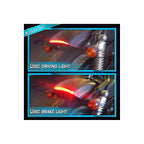 Buy now KATUR Motorcycle 8 LED Stop Chopped Fender Edge Running Brake Rear Tail Light Compatible with Harley Sportster XL 883N 1200N XL1200V XL1200X Red Light at indiglob india