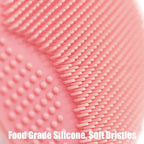 Silicone Facial Cleansing Brush - 4 Pack Face Scrubber & Exfoliator for Deep Cleaning, Soft Brush, Blackhead & Acne Pore Care