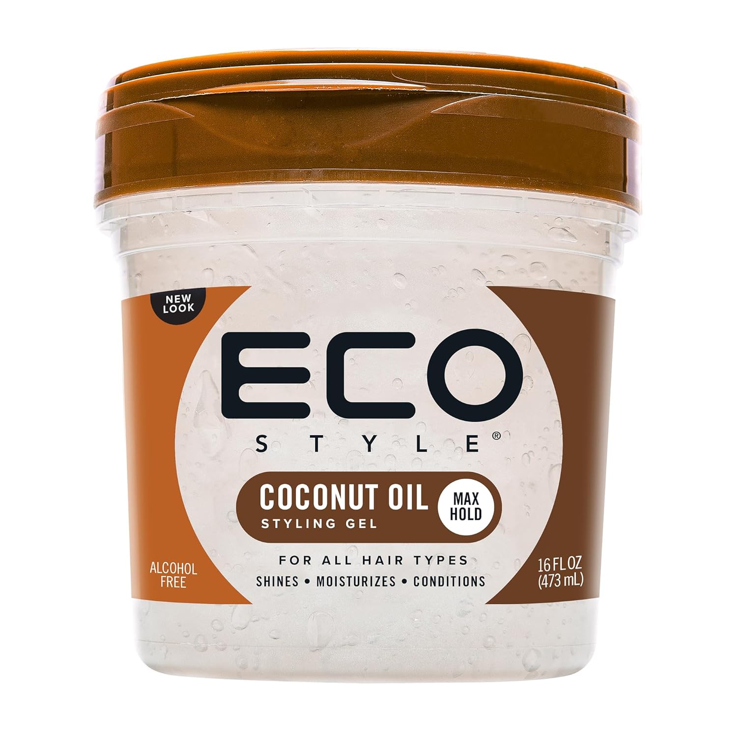 Buy now Eco Style Coconut Oil Styling Gel - Adds Luster and Moisturizes Hair - Weightless Styling and Superior Hold - Prevents Breakage and Split Ends - Promotes Scalp Health - Ideal for all Hair - 8 oz 16 Fl Oz (Pack of 1) at indiglob india