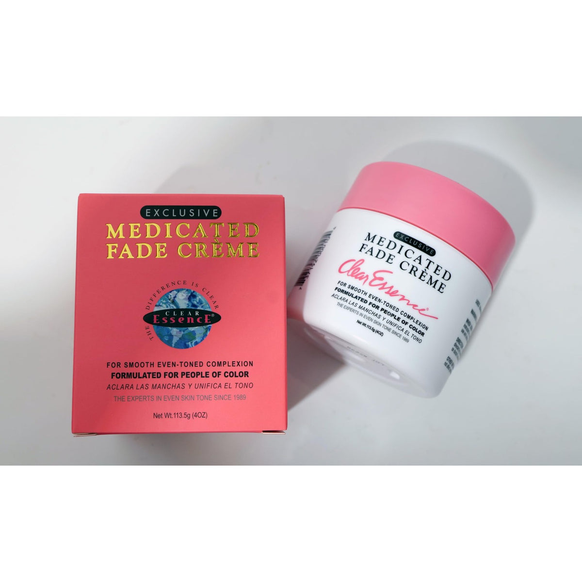 Clear Essence Exclusive Medicated Fade Creme, 4 oz, with Niacinamide & Vitamin C