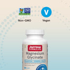 Jarrow Magnesium Glycinate, Support Relaxation & Healthy Sleep, 90 Capsules | 360mg per Serving, 90 Veggie Capsules, 30 Day Supply, Bioavailable Form of Magnesium, Gentle on Stomach