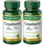 Nature's Bounty Cranberry Pills Urinary Tract, 120 Softgels | Urinary Tract Health, With Concentrate & Vitamin C